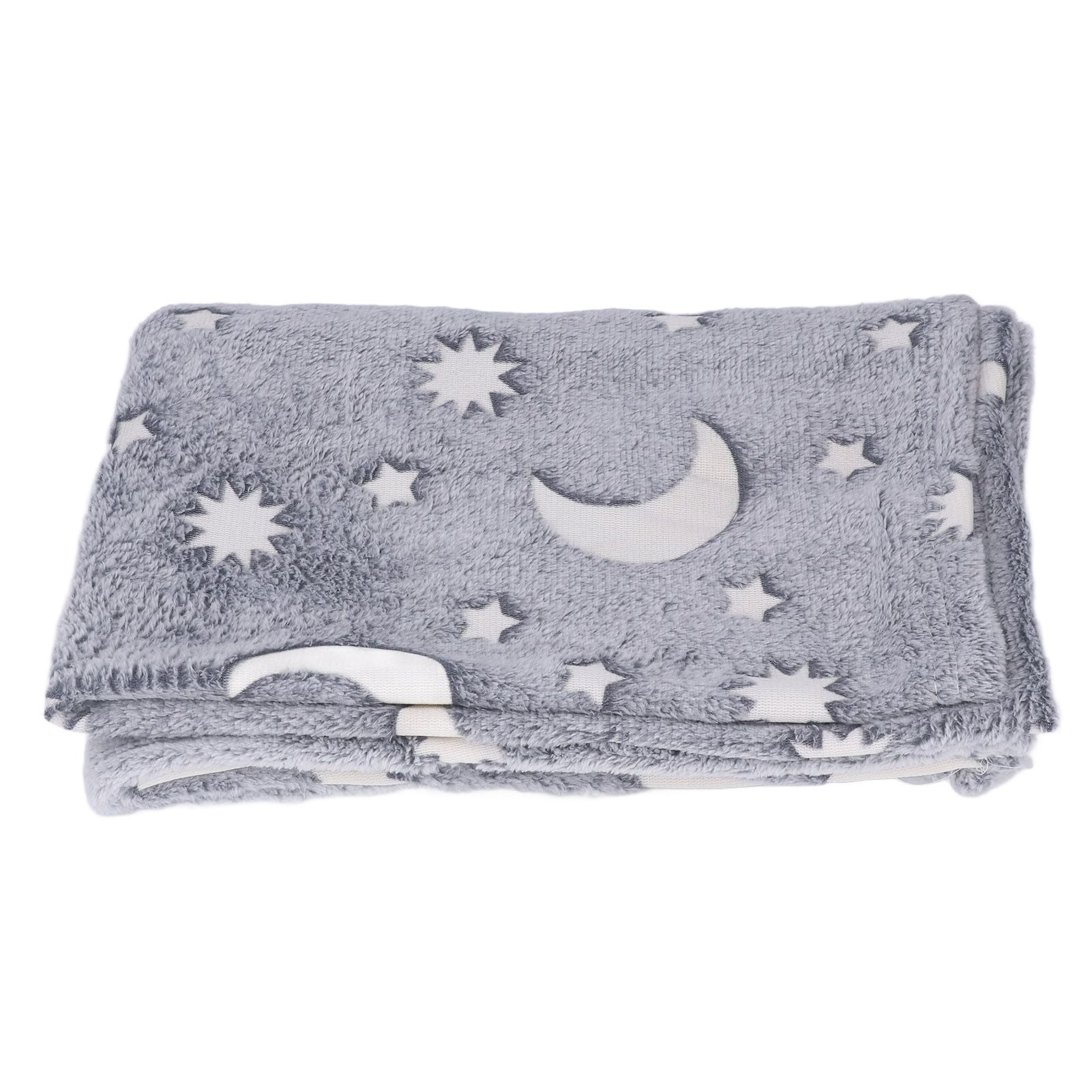 1.52x1M Luminous Blanket Double Sided Polyester Glowing Blanket Bedroom Air Conditioning Blanket for KidsGray V1294-YM0523-3117220043113