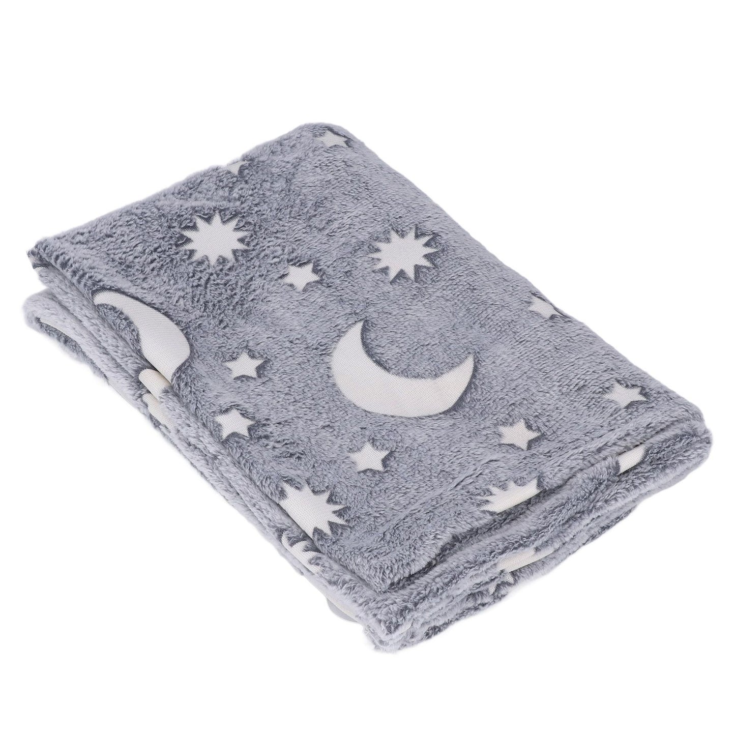 1.52x1M Luminous Blanket Double Sided Polyester Glowing Blanket Bedroom Air Conditioning Blanket for KidsGray V1294-YM0523-3117220043113
