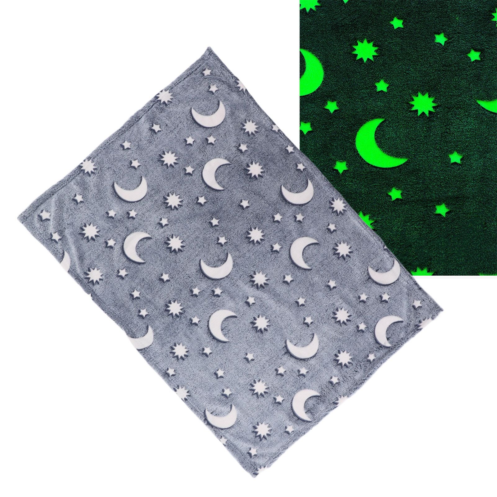 1.52x1M Luminous Blanket Double Sided Polyester Glowing Blanket Bedroom Air Conditioning Blanket for V1294-YM0523-3117220043114