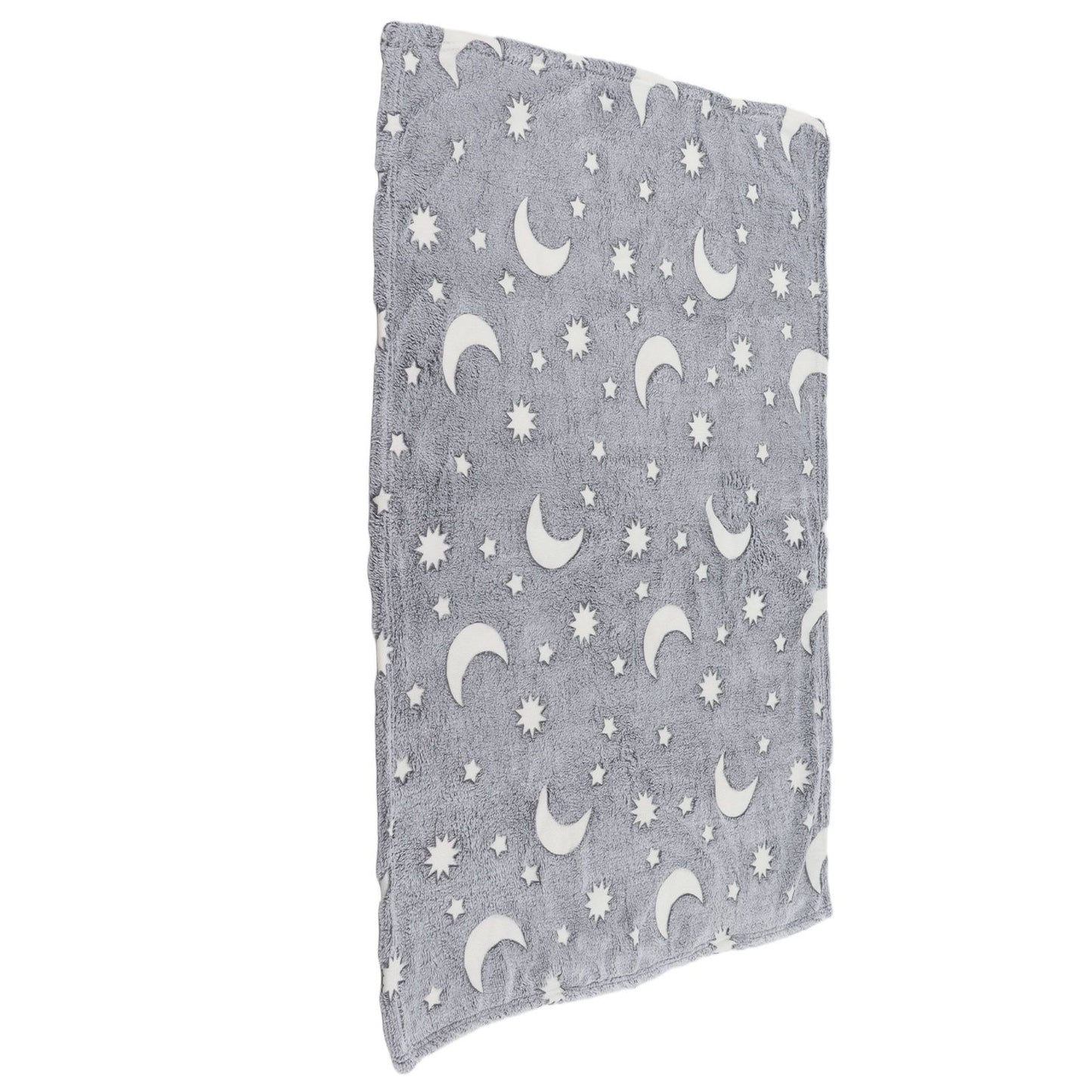 Glowing Polyester Blanket Soft and Warm Fuzzy Blanket for Bed Sofa Couch All SeasonGrey V1294-YM0523-3117220043713
