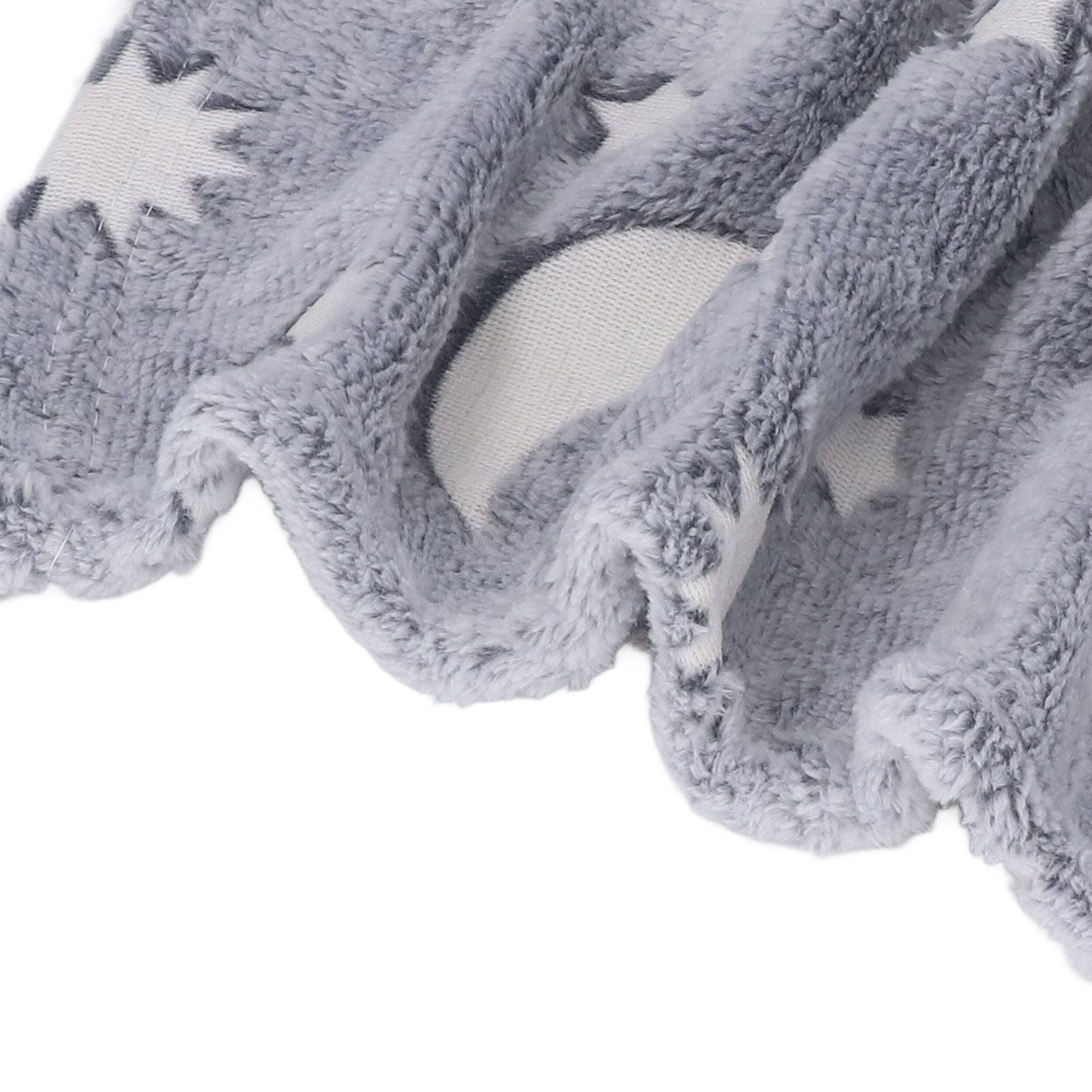 Glowing Polyester Blanket Soft and Warm Fuzzy Blanket for Bed Sofa Couch All SeasonGrey V1294-YM0523-3117220043713