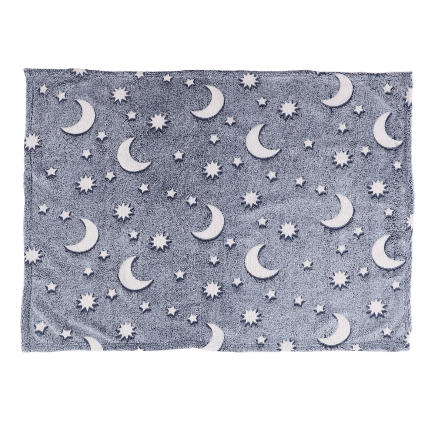 Glowing Polyester Blanket Soft and Warm Fuzzy Blanket for Bed Sofa Couch All SeasonDusty Blue V1294-YM0523-3117220043714