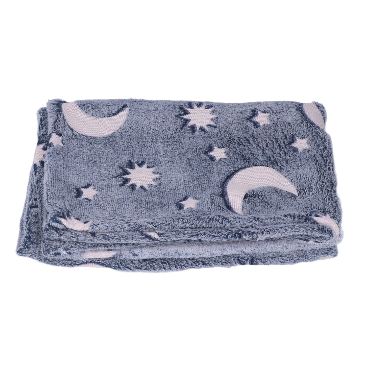 Glowing Polyester Blanket Soft and Warm Fuzzy Blanket for Bed Sofa Couch All SeasonDusty Blue V1294-YM0523-3117220043714