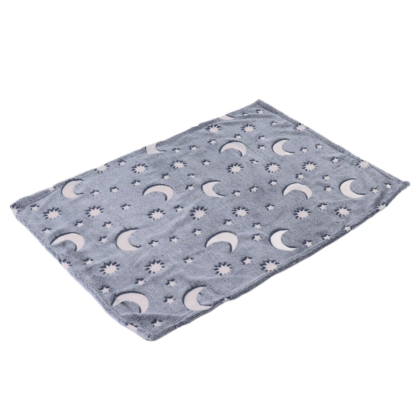 Glowing Polyester Blanket Soft and Warm Fuzzy Blanket for Bed Sofa Couch All SeasonDusty Blue V1294-YM0523-3117220043714