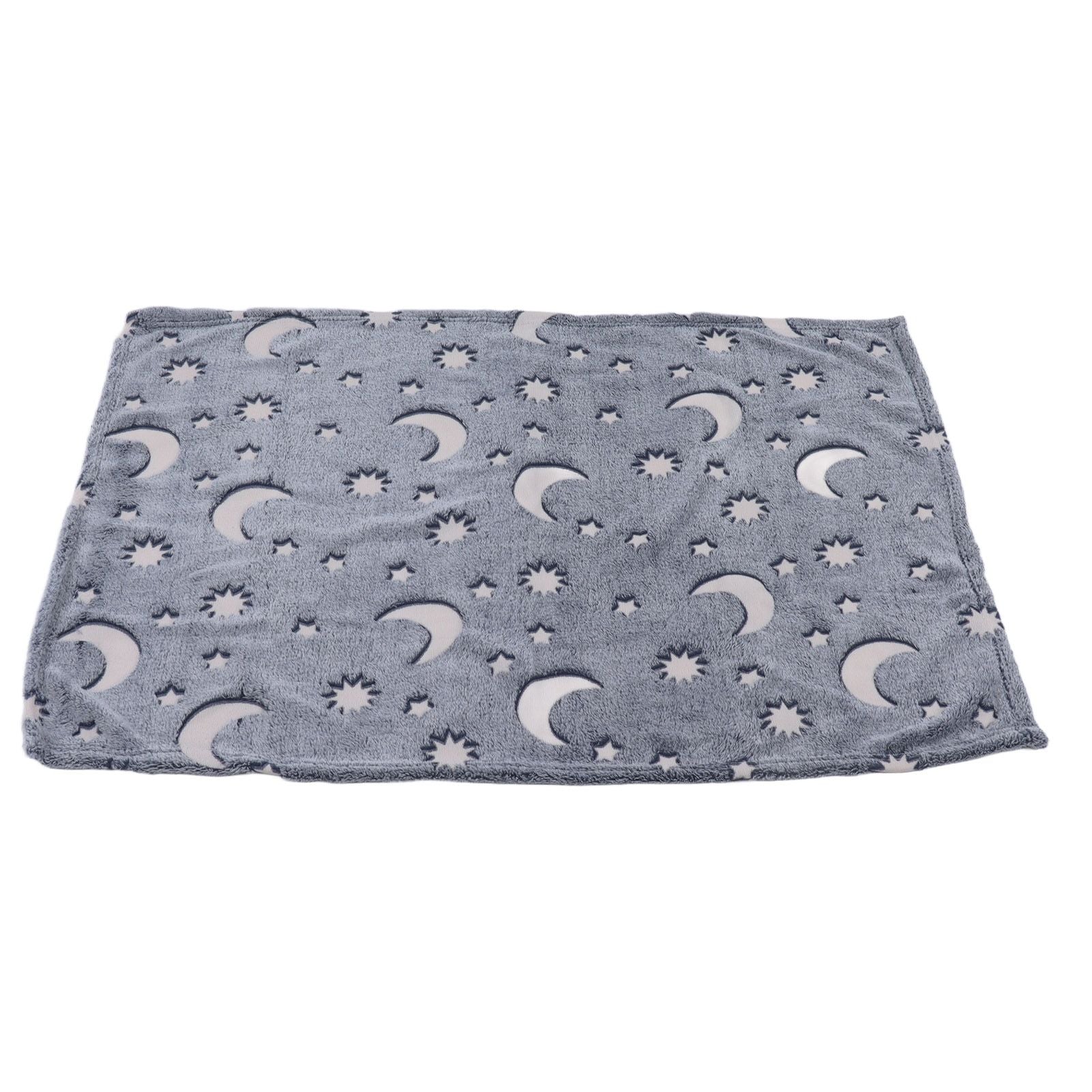 Glowing Polyester Blanket Soft and Warm Fuzzy Blanket for Bed Sofa Couch All SeasonDusty Blue V1294-YM0523-3117220043714