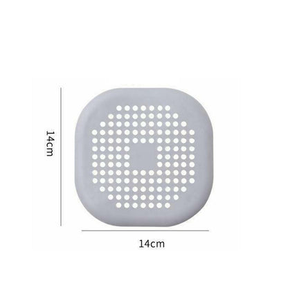 Sewer Floor Drain Net With Suction Cup Shower Drain Hair Cover Kitchen Bathroom Floor Drain PadGray V1294-YM0523-3117220044212