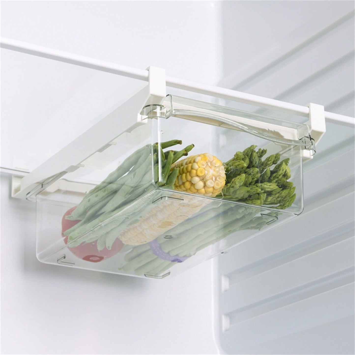 Clear Organizing Bin Durable ABS PET Drawer Type Transparent Design Wide Application Egg Storage BinVegetable V1294-YM0523-3117220044311