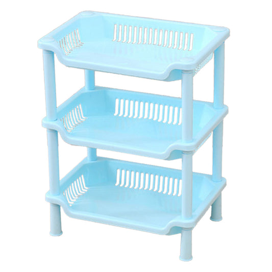 3 Layers Bathroom Standing Shelf Bathroom Stand PP Land Installation Bathroom Rack Storage Shelves for V1294-YM0523-3117220044412