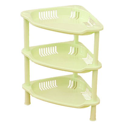 3 Layers Bathroom Standing Shelf Bathroom Stand PP Land Installation Bathroom Rack Storage Shelves for V1294-YM0523-3117220044413