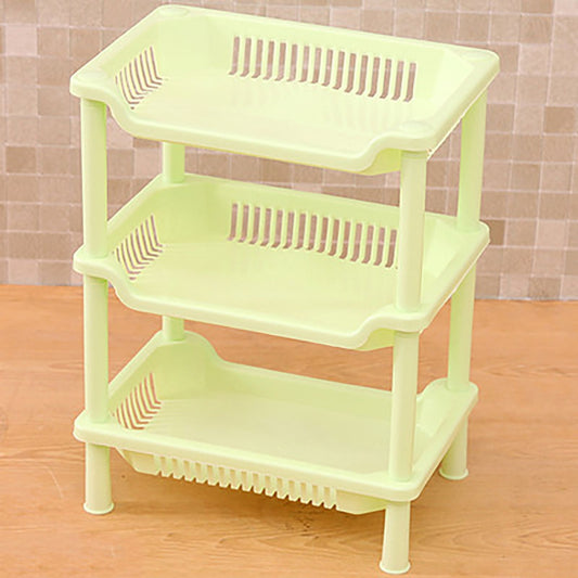 3 Layers Bathroom Standing Shelf Bathroom Stand PP Land Installation Bathroom Rack Storage Shelves for V1294-YM0523-3117220044414