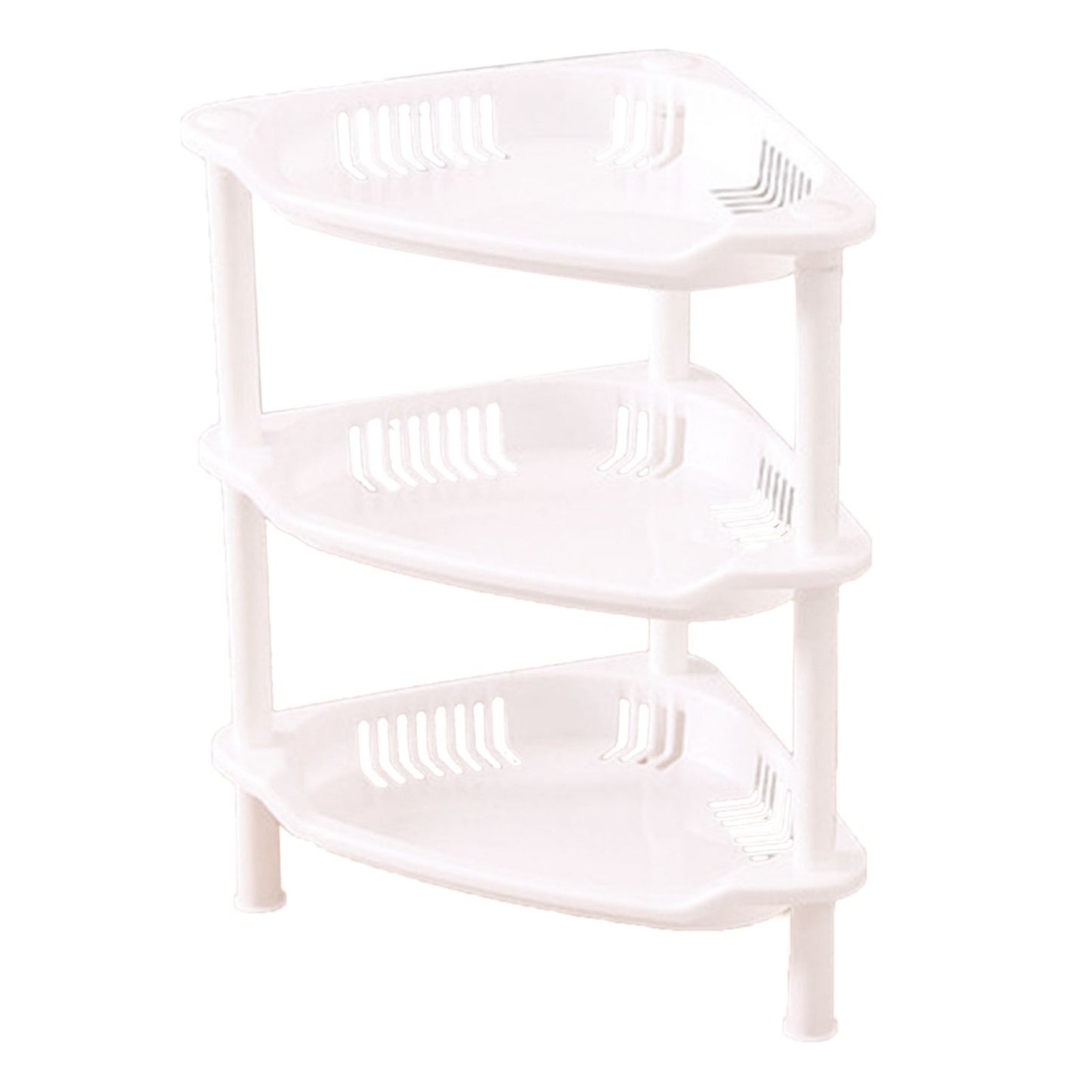 3 Layers Bathroom Standing Shelf Bathroom Stand PP Land Installation Bathroom Rack Storage Shelves for V1294-YM0523-3117220044415