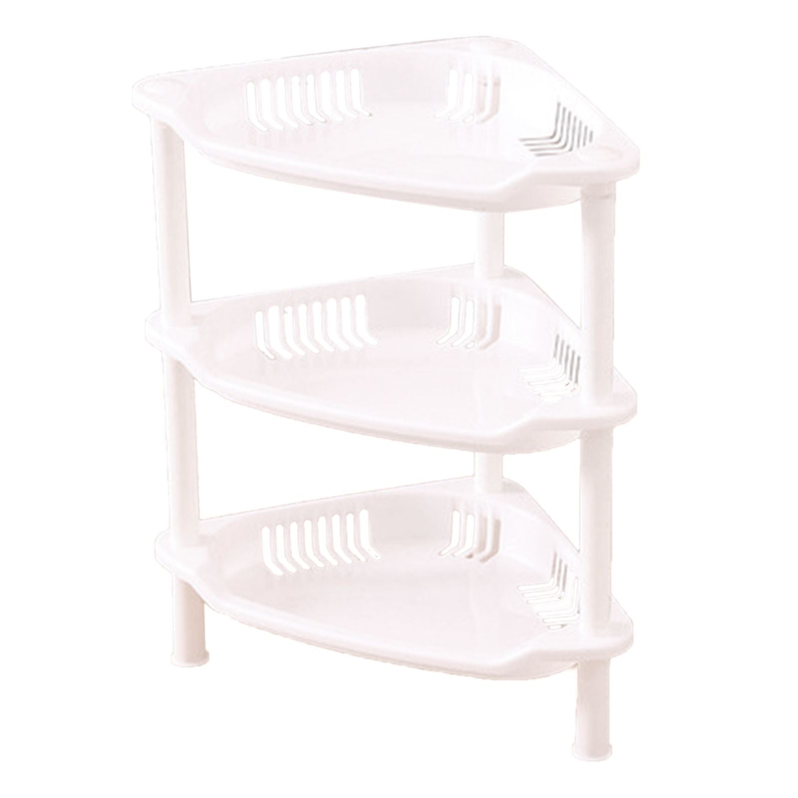 3 Layers Bathroom Standing Shelf Bathroom Stand PP Land Installation Bathroom Rack Storage Shelves for V1294-YM0523-3117220044415