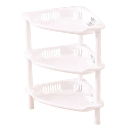 3 Layers Bathroom Standing Shelf Bathroom Stand PP Land Installation Bathroom Rack Storage Shelves for V1294-YM0523-3117220044415