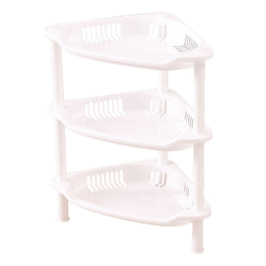 3 Layers Bathroom Standing Shelf Bathroom Stand PP Land Installation Bathroom Rack Storage Shelves for V1294-YM0523-3117220044415