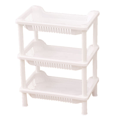 3 Layers Bathroom Standing Shelf Bathroom Stand PP Land Installation Bathroom Rack Storage Shelves for V1294-YM0523-3117220044416