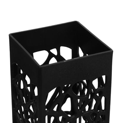 2Pcs Cemetery Grave Vase Black Column Unique Hollow Design Easy Installation Ground Insert Grave Flower V1294-YM0523-3117220045511