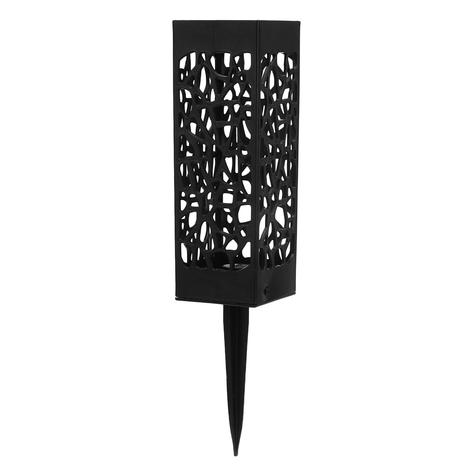 2Pcs Cemetery Grave Vase Black Column Unique Hollow Design Easy Installation Ground Insert Grave Flower V1294-YM0523-3117220045511
