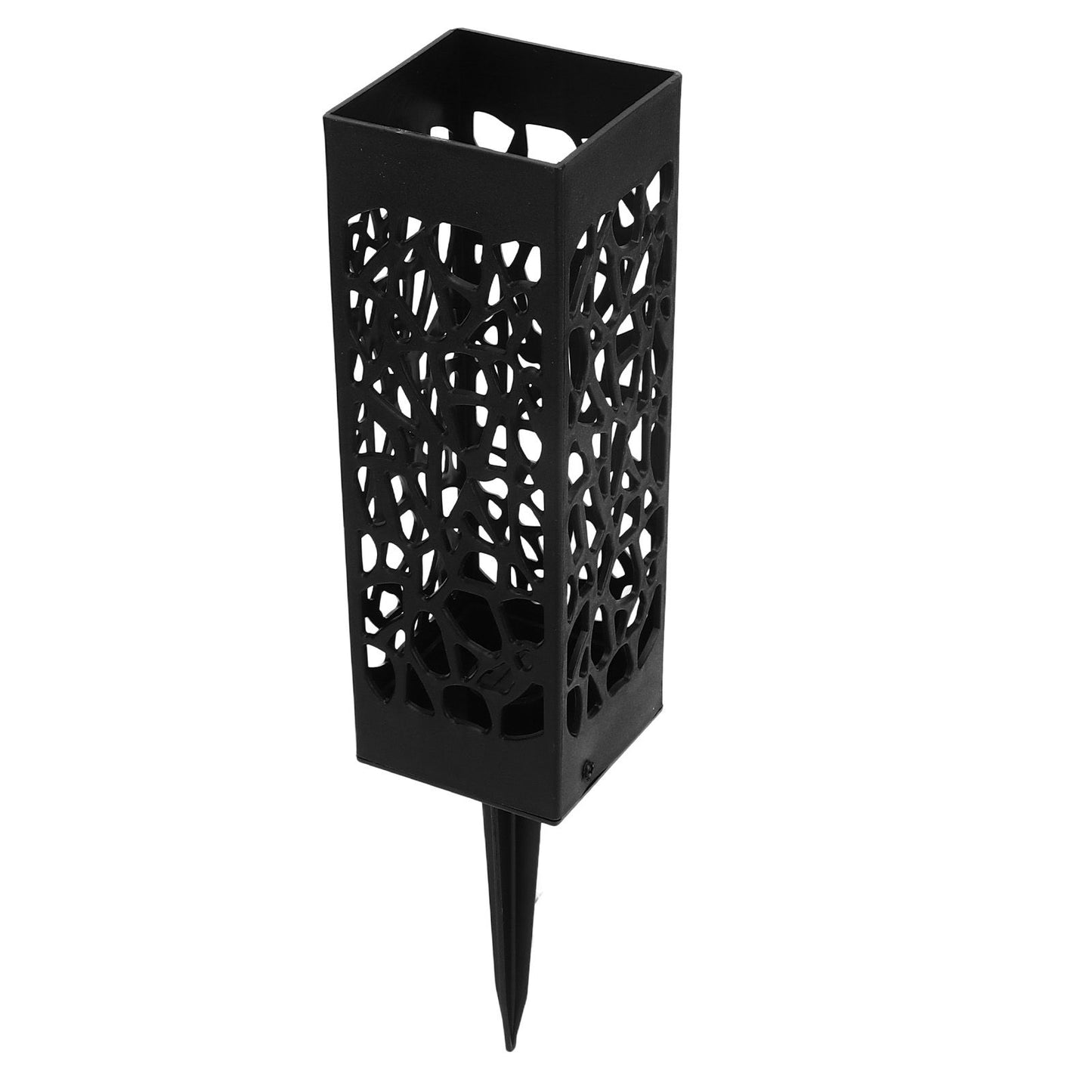 2Pcs Cemetery Grave Vase Black Column Unique Hollow Design Easy Installation Ground Insert Grave Flower V1294-YM0523-3117220045511