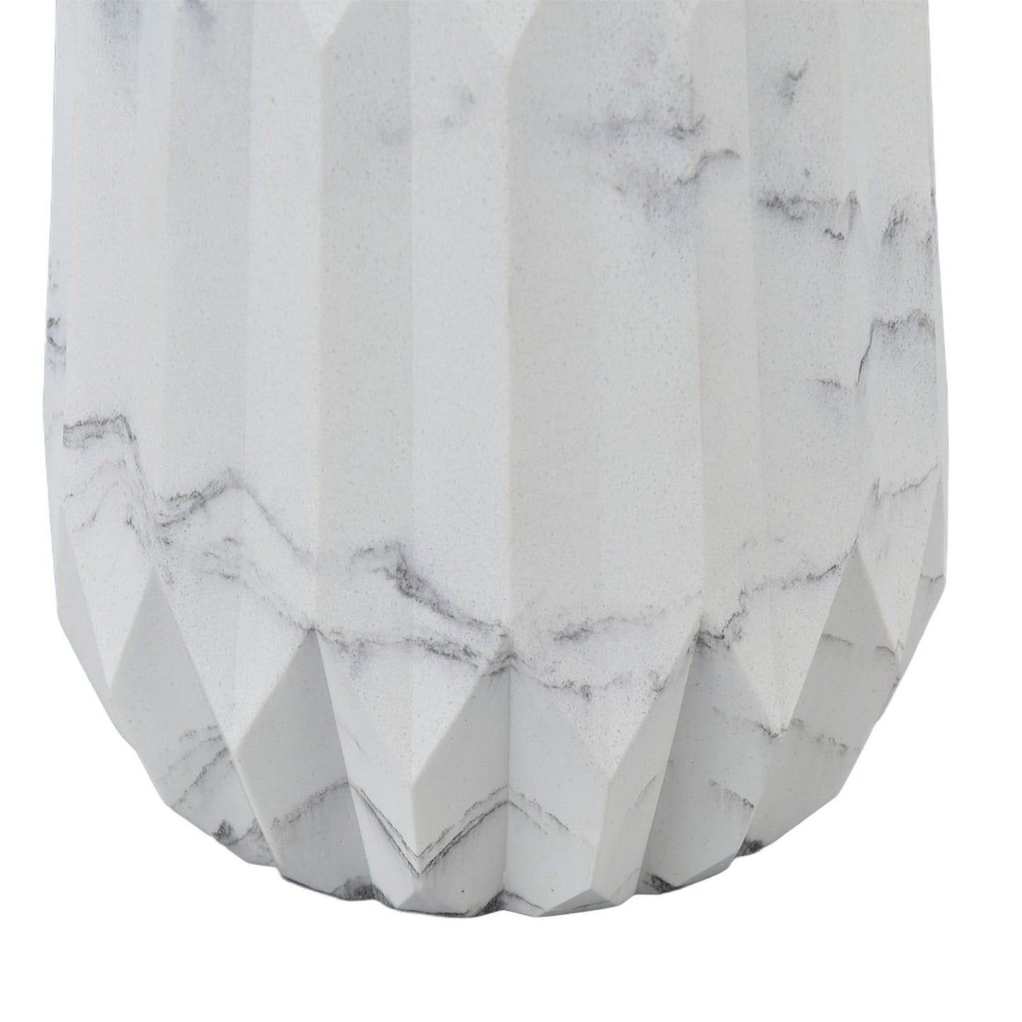 Makeup Brush Holder Durable Glossy Resin Large Capacity Modern Design Marble Vein Makeup Brush Organizer V1294-YM0523-3117220048711
