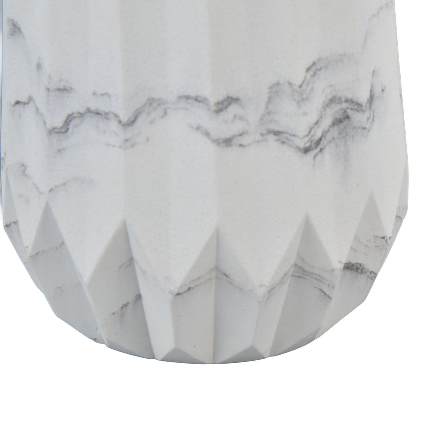 Makeup Brush Holder Durable Glossy Resin Large Capacity Modern Design Marble Vein Makeup Brush Organizer V1294-YM0523-3117220048711