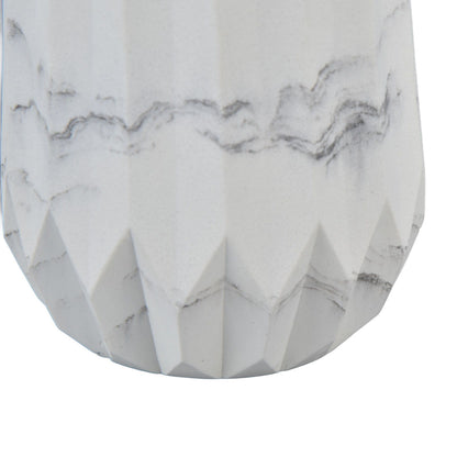 Makeup Brush Holder Durable Glossy Resin Large Capacity Modern Design Marble Vein Makeup Brush Organizer V1294-YM0523-3117220048711