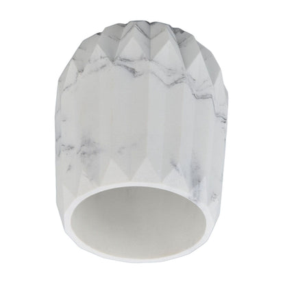 Makeup Brush Holder Durable Glossy Resin Large Capacity Modern Design Marble Vein Makeup Brush Organizer V1294-YM0523-3117220048711