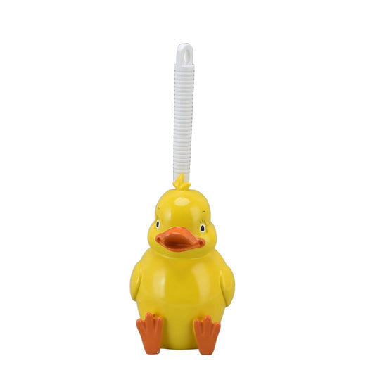 Toilet Brush Little Yellow Duck Seamless Toilet Cleaning Brush Deep Cleaning Bathroom Toilet Brush with Base V1294-YM0523-3117220048811
