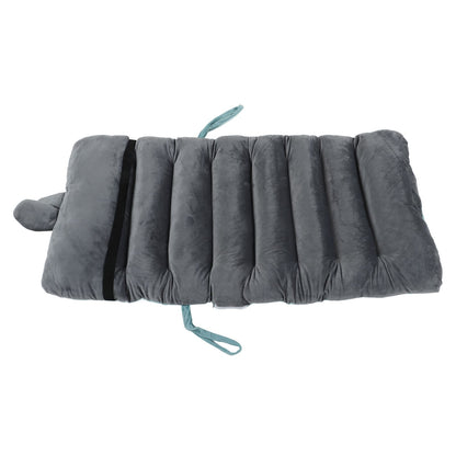 Integrated Recliner Backrest Cushion Plush PP Cotton Back Support Office Chair Sofa CushionBlue 45x100cm V1294-YM0523-3117220049313