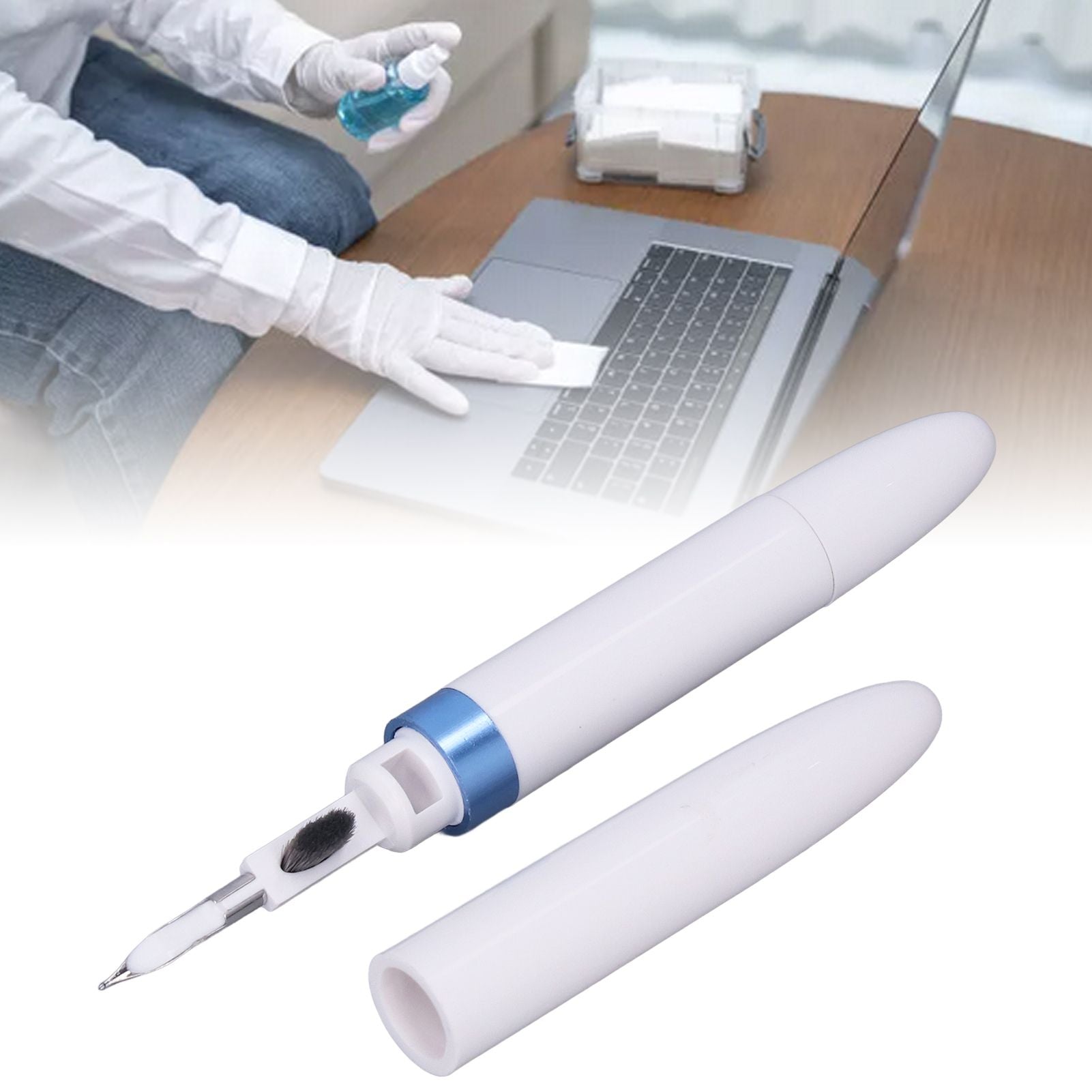 Bluetooth Earbuds Cleaning Pen Multifunction Earphones Case Cleaning Tools for IOS Earbuds Blue V1294-YM0523-3117220050412
