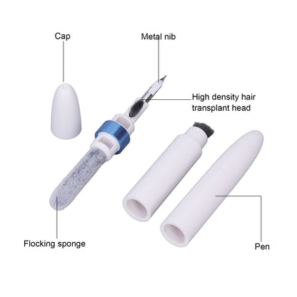 Bluetooth Earbuds Cleaning Pen Multifunction Earphones Case Cleaning Tools for IOS Earbuds Blue V1294-YM0523-3117220050412