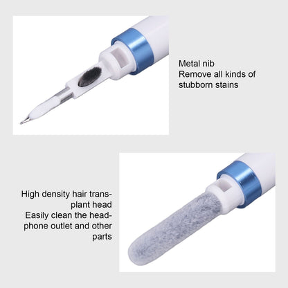 Bluetooth Earbuds Cleaning Pen Multifunction Earphones Case Cleaning Tools for IOS Earbuds Blue V1294-YM0523-3117220050412