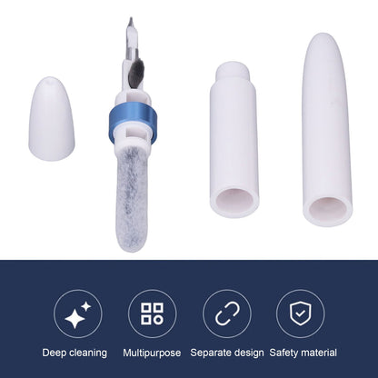 Bluetooth Earbuds Cleaning Pen Multifunction Earphones Case Cleaning Tools for IOS Earbuds Blue V1294-YM0523-3117220050412