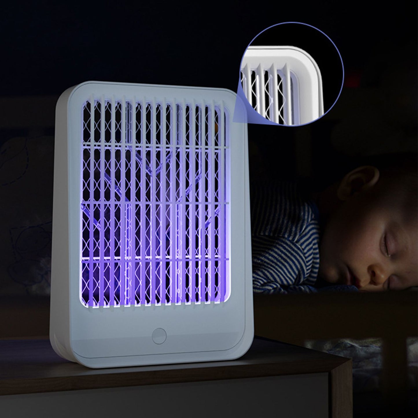 Electric Bug Trap Lamp Mosquito Killer Pest Repeller 360-400nm LED USB Charging for Outdoor Indoor Bedroom V1294-YM0523-3117220050911