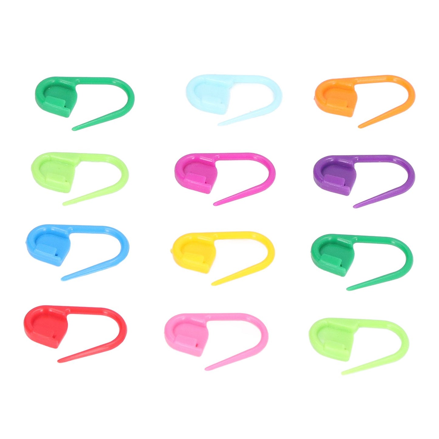 100pcs Stitch Markers Box Packaging Colorful Plastic Material Crochet Locking Markers for Marking Counting V1294-YM0523-3117220052011