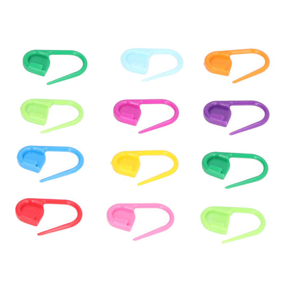100pcs Stitch Markers Box Packaging Colorful Plastic Material Crochet Locking Markers for Marking Counting V1294-YM0523-3117220052011