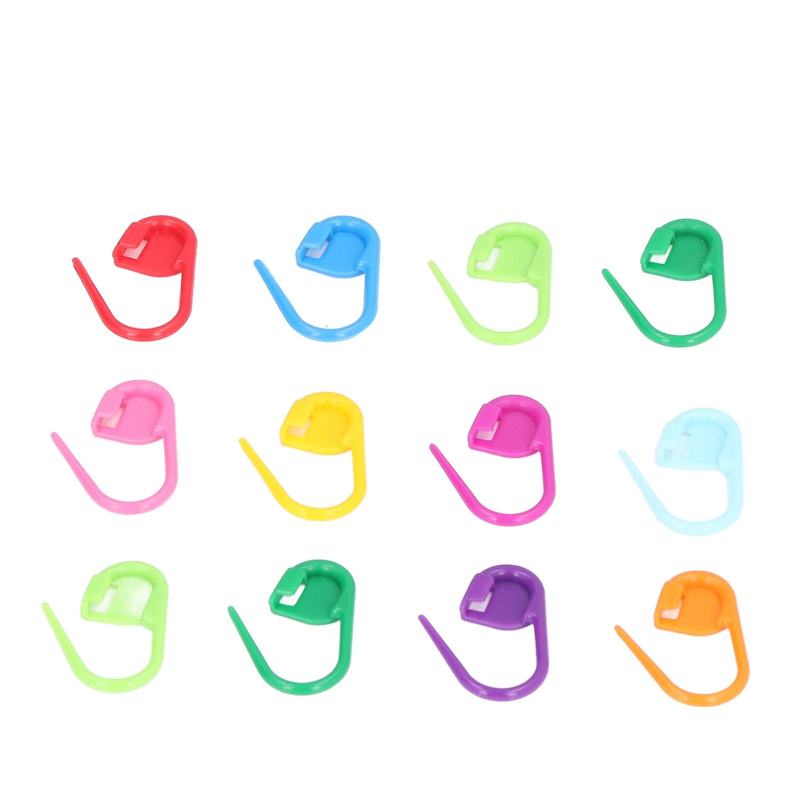 100pcs Stitch Markers Box Packaging Colorful Plastic Material Crochet Locking Markers for Marking Counting V1294-YM0523-3117220052011