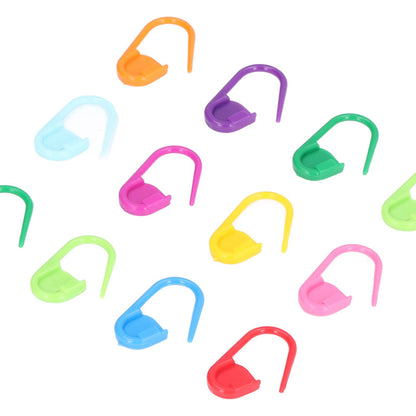 100pcs Stitch Markers Box Packaging Colorful Plastic Material Crochet Locking Markers for Marking Counting V1294-YM0523-3117220052011