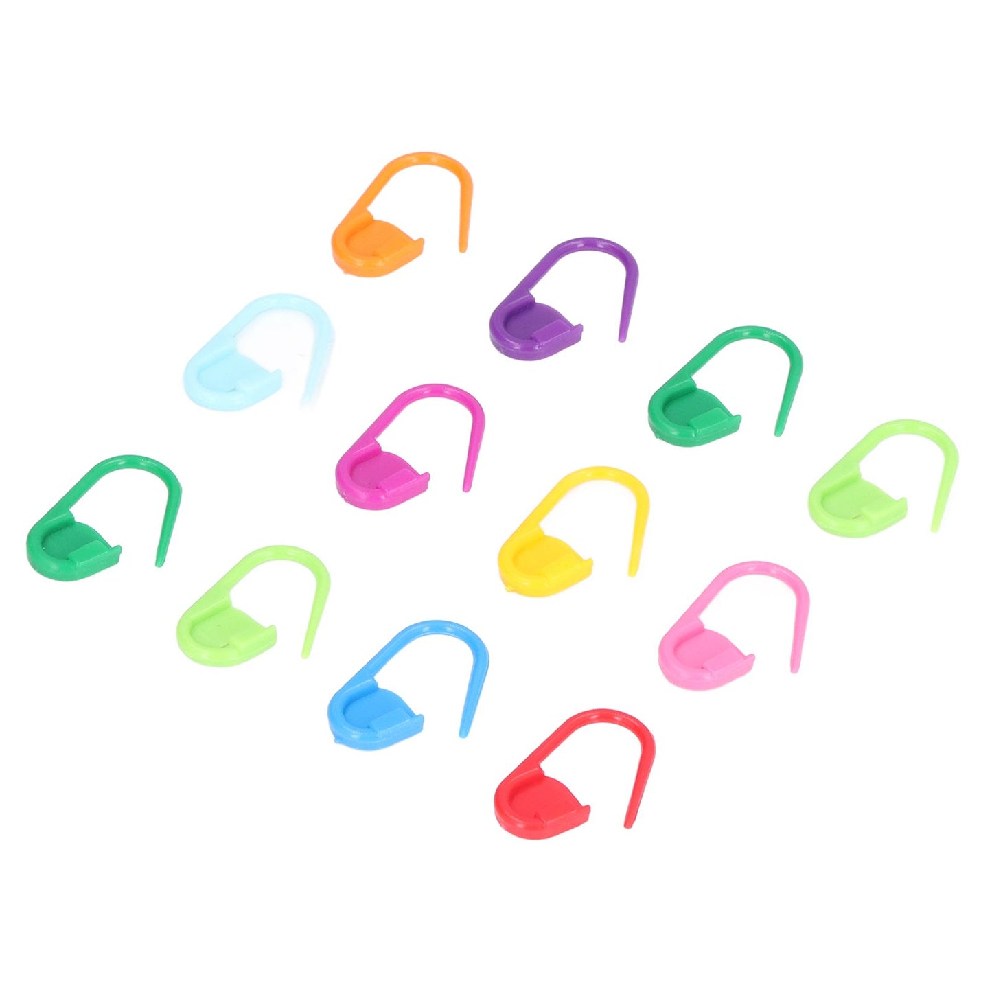 100pcs Stitch Markers Box Packaging Colorful Plastic Material Crochet Locking Markers for Marking Counting V1294-YM0523-3117220052011