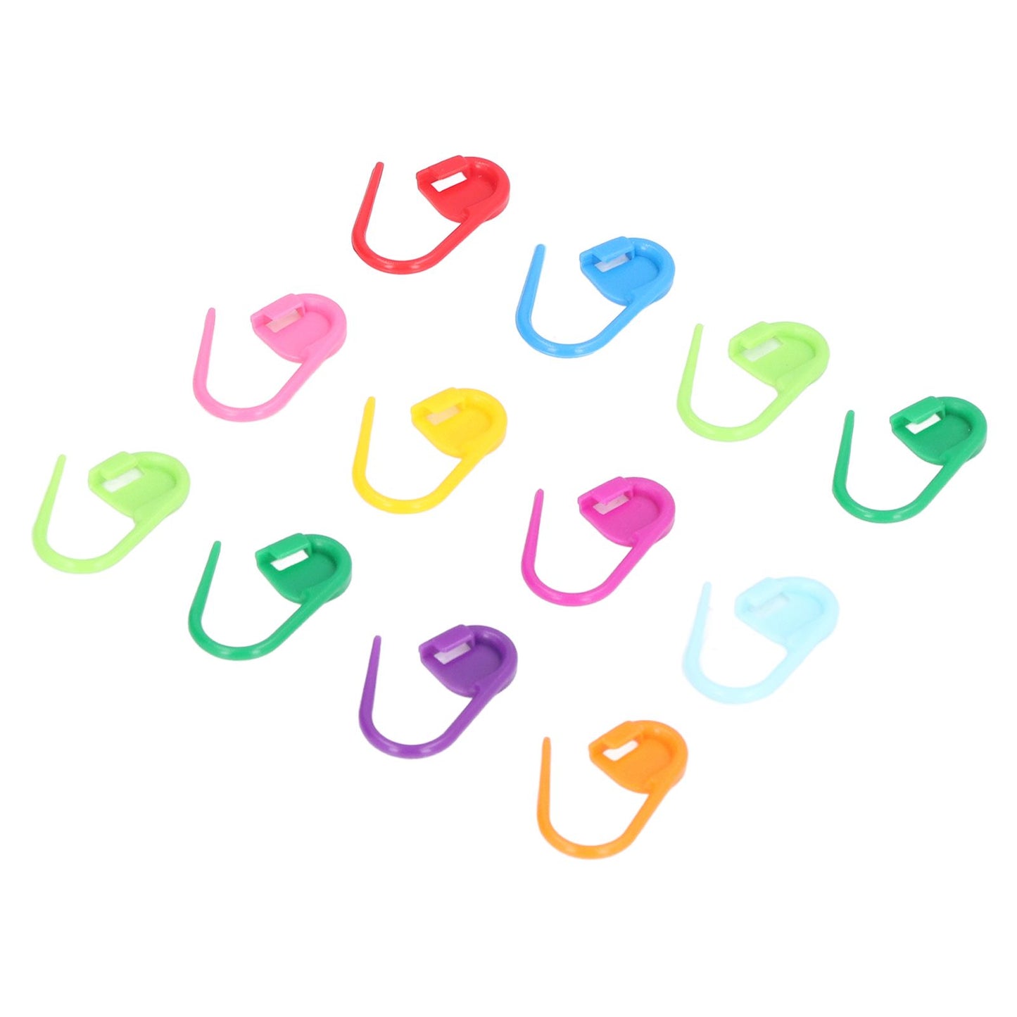 100pcs Stitch Markers Box Packaging Colorful Plastic Material Crochet Locking Markers for Marking Counting V1294-YM0523-3117220052011