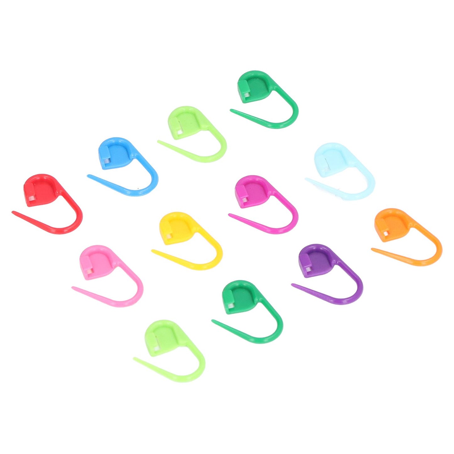 100pcs Stitch Markers Box Packaging Colorful Plastic Material Crochet Locking Markers for Marking Counting V1294-YM0523-3117220052011