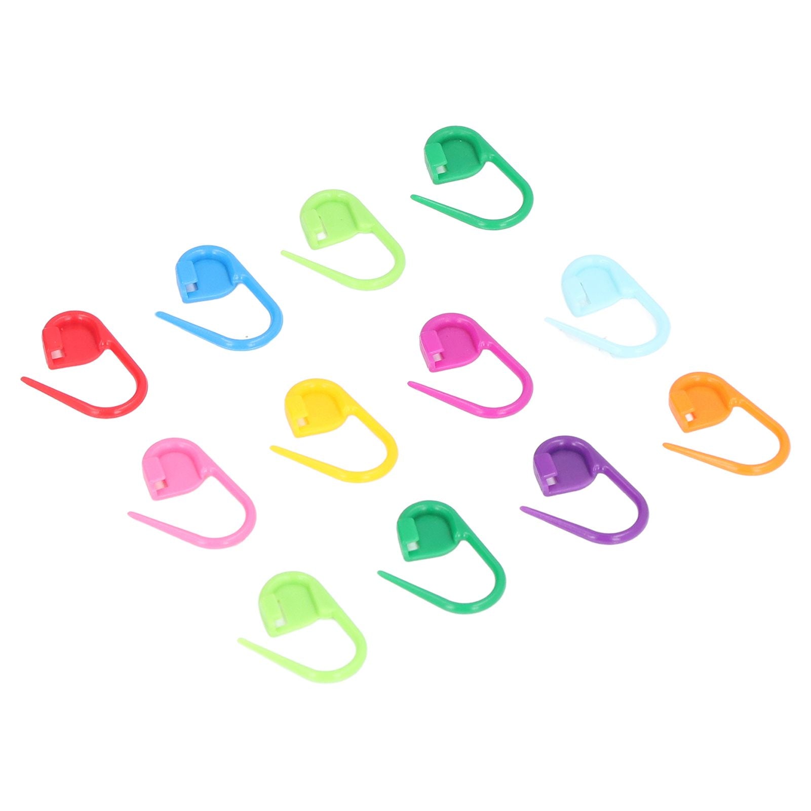 100pcs Stitch Markers Box Packaging Colorful Plastic Material Crochet Locking Markers for Marking Counting V1294-YM0523-3117220052011