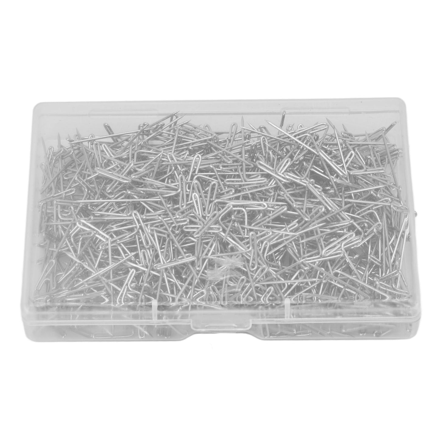 500pcs Stainless Steel T Pins 27mm/1.06in Wig T Pins T Shaped Needles with Plastic Box for Sewing Modelling V1294-YM0523-3117220052111