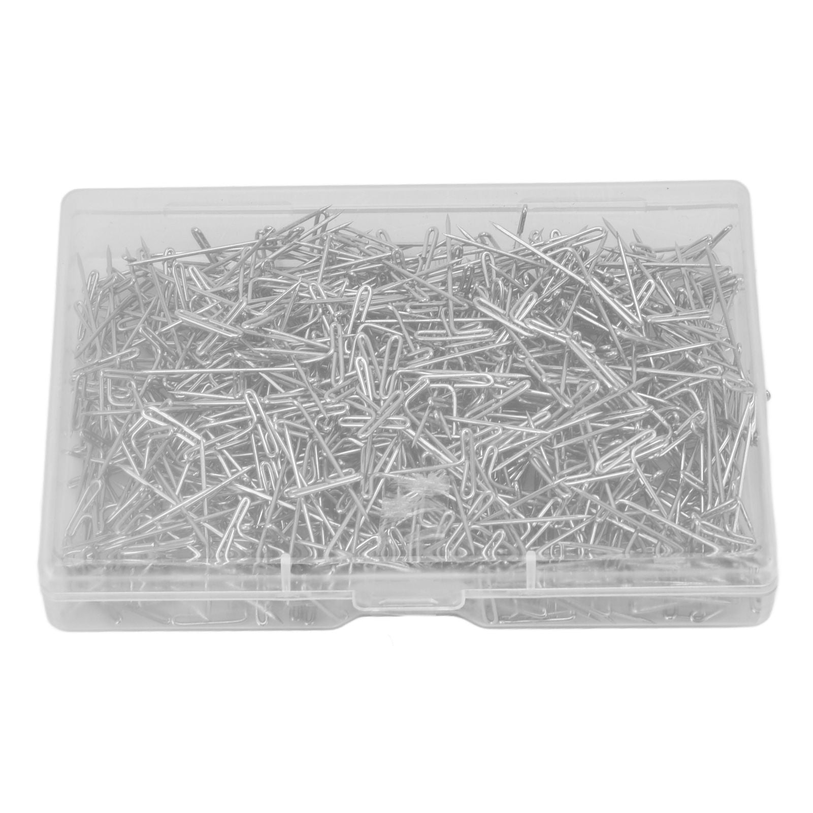 500pcs Stainless Steel T Pins 27mm/1.06in Wig T Pins T Shaped Needles with Plastic Box for Sewing Modelling V1294-YM0523-3117220052111