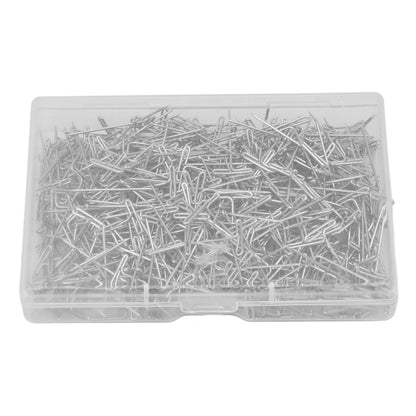 500pcs Stainless Steel T Pins 27mm/1.06in Wig T Pins T Shaped Needles with Plastic Box for Sewing Modelling V1294-YM0523-3117220052111