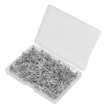 500pcs Stainless Steel T Pins 27mm/1.06in Wig T Pins T Shaped Needles with Plastic Box for Sewing Modelling V1294-YM0523-3117220052111