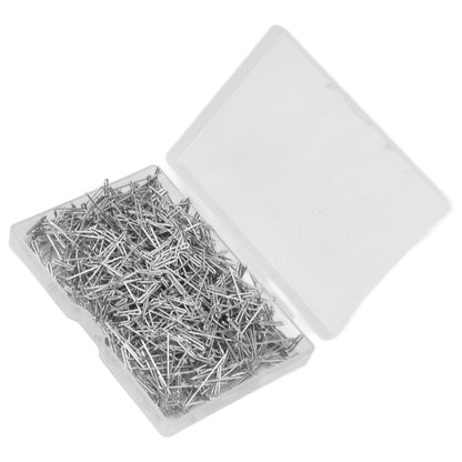 500pcs Stainless Steel T Pins 27mm/1.06in Wig T Pins T Shaped Needles with Plastic Box for Sewing Modelling V1294-YM0523-3117220052111