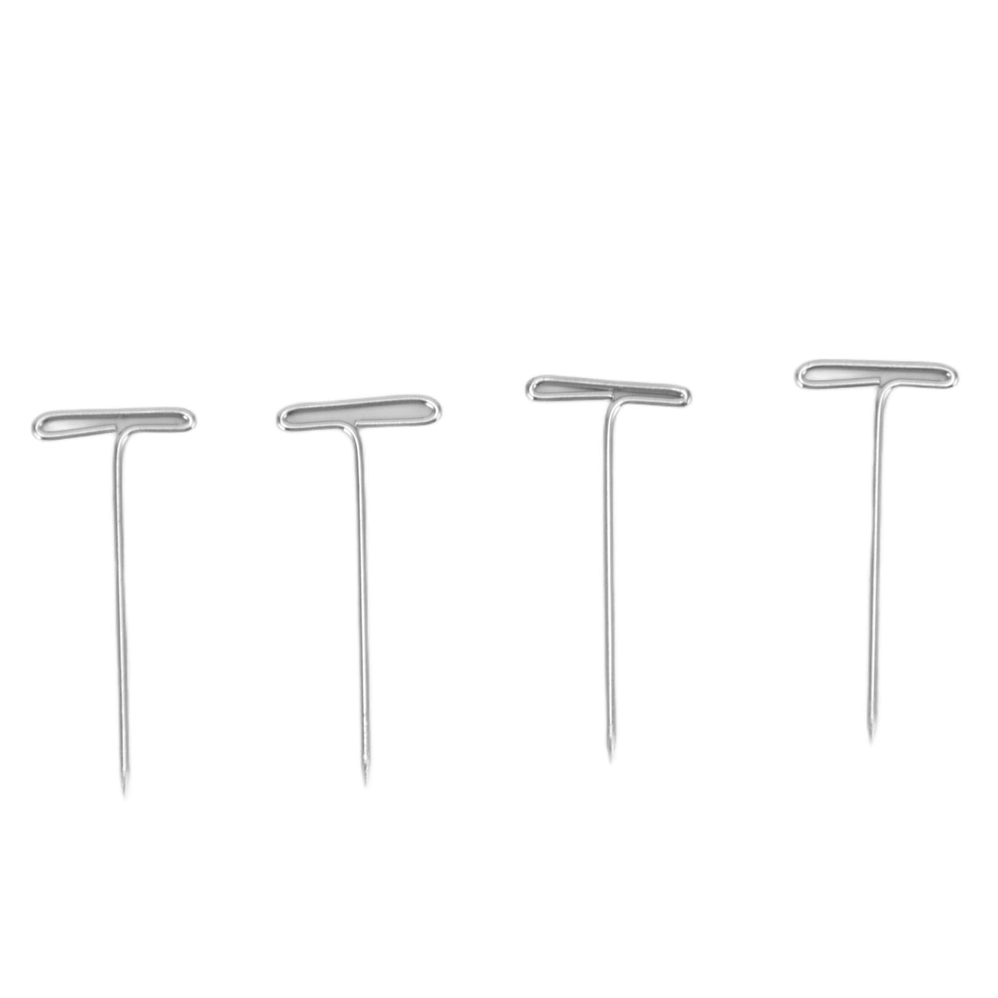 500pcs Stainless Steel T Pins 27mm/1.06in Wig T Pins T Shaped Needles with Plastic Box for Sewing Modelling V1294-YM0523-3117220052111