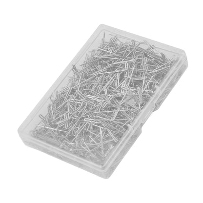 500pcs Stainless Steel T Pins 27mm/1.06in Wig T Pins T Shaped Needles with Plastic Box for Sewing Modelling V1294-YM0523-3117220052111