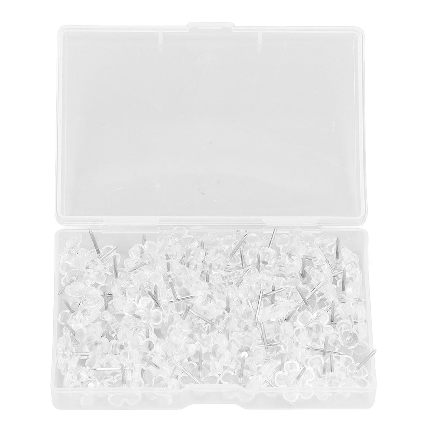 100 Pcs Corsage Pins Transparent White Plastic Flower Head Positioning Pins Corsage Pins Handicraft Decoration V1294-YM0523-3117220052211