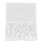 100 Pcs Corsage Pins Transparent White Plastic Flower Head Positioning Pins Corsage Pins Handicraft Decoration V1294-YM0523-3117220052211